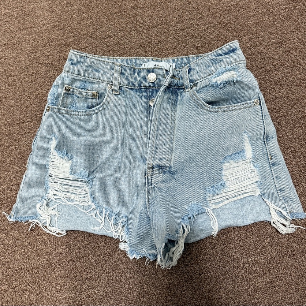 Distressed Denim Women Shorts